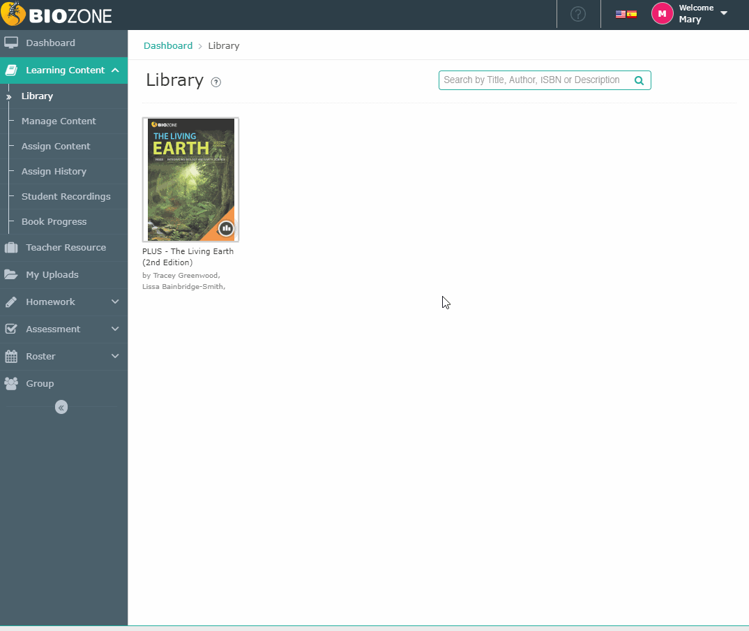 GIF of a user accessing the in-app help center